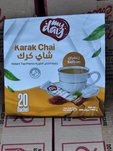 چای کرک فوری My Day با طعم زعفرانی – بسته ۲۰ عددی