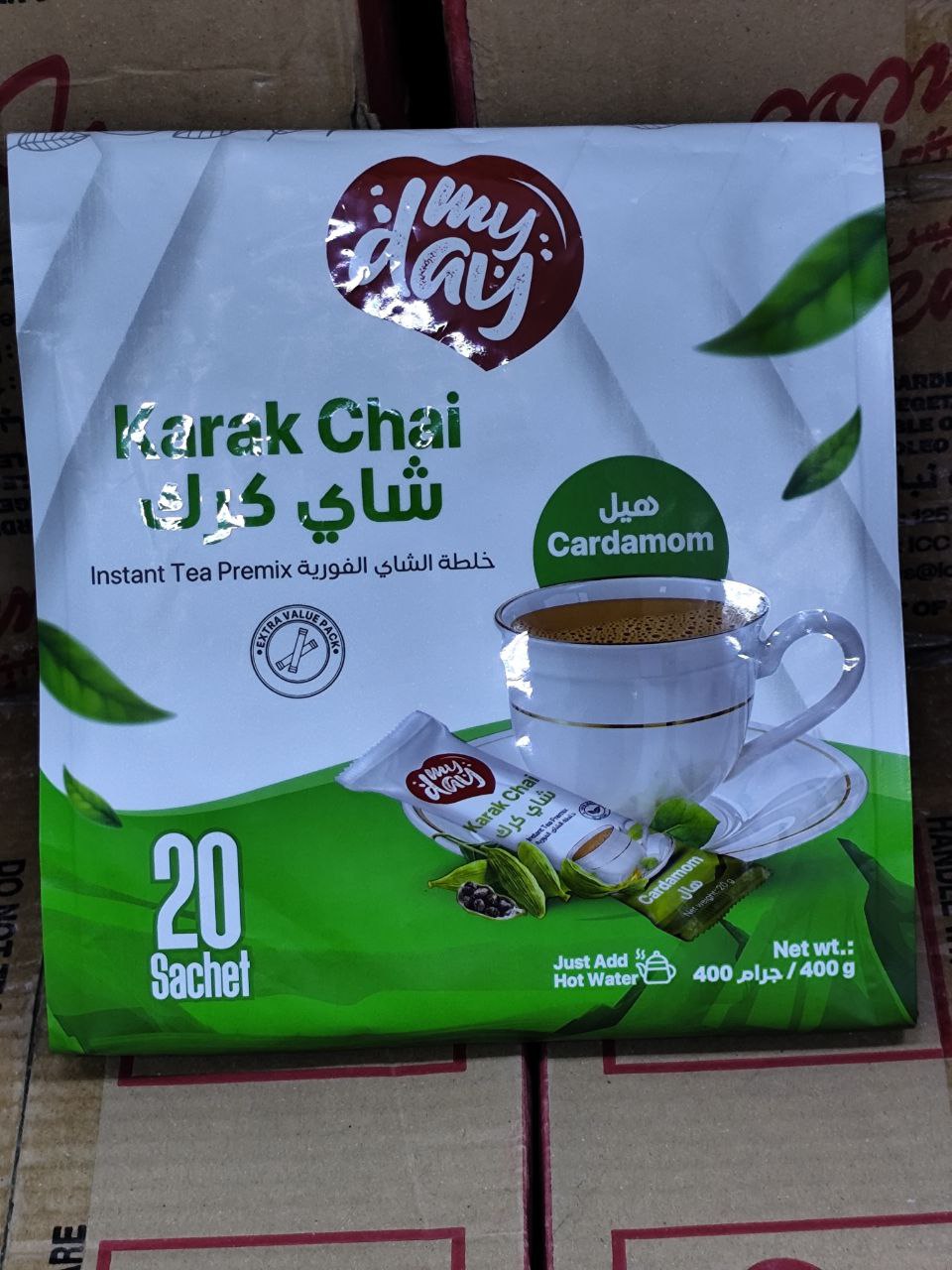 "چای کرک فوری My Day با طعم هل – بسته ۲۰ عددی"